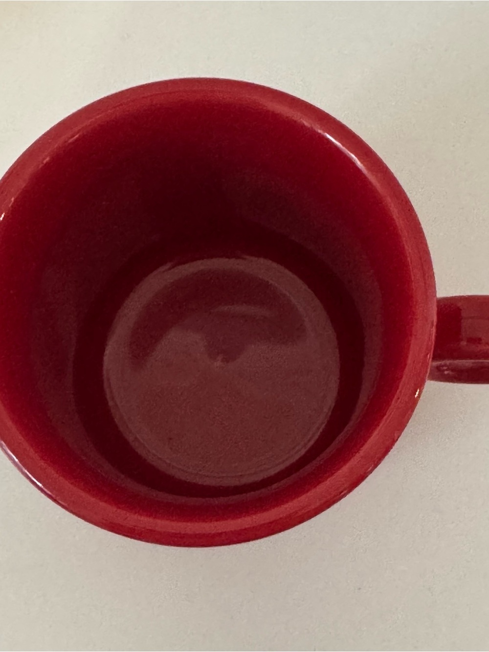 Set of 2 Fiesta O Ring-Handle Coffee Tea Mugs Red & Burgundy HLC - Picture 3 of 8